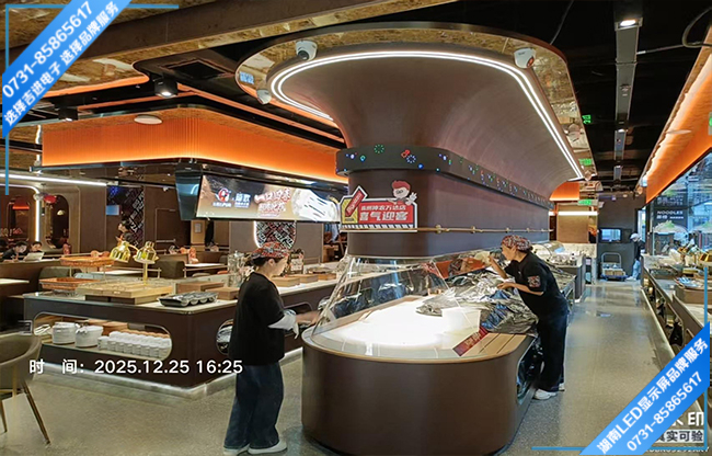 株洲天元區(qū)萬達(dá)廣場商用曲面硅膠軟模型LED顯示屏